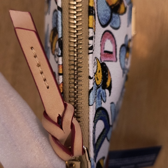 Dooney & Bourke White Bee Print Crossbody Bag - Picture 5 of 6